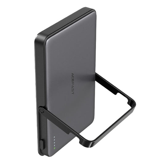 Zunanja baterija Acefast M16, 5000mAh, 18W, PD + FQI, 1 x QI - 1 x USB-C, črna