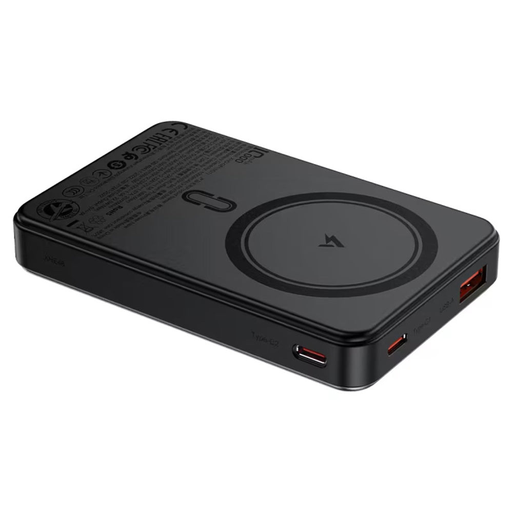Zunanja baterija Acefast M31, 10000mAh, 22.5W, QC + PD + FQI, 1 x QI - 1 x USB-A - 2 x USB-C, črna