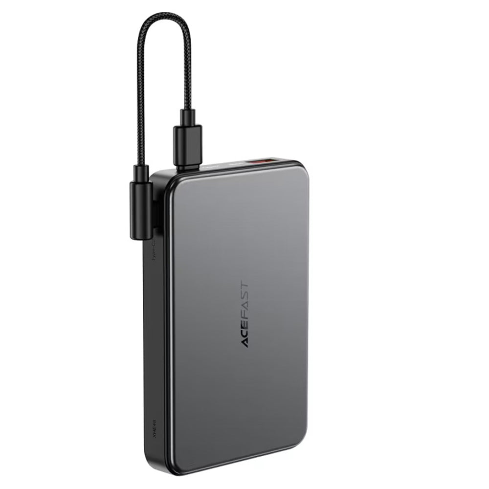 Zunanja baterija Acefast M31, 10000mAh, 22.5W, QC + PD + FQI, 1 x QI - 1 x USB-A - 2 x USB-C, črna
