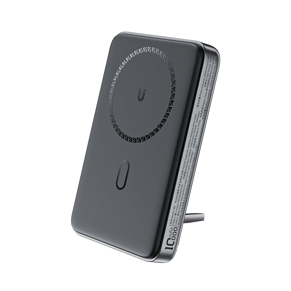 Zunanja baterija Acefast M6, 10000mAh, 20W, PD + FQI, 1 x QI - 1 x USB-C, črna