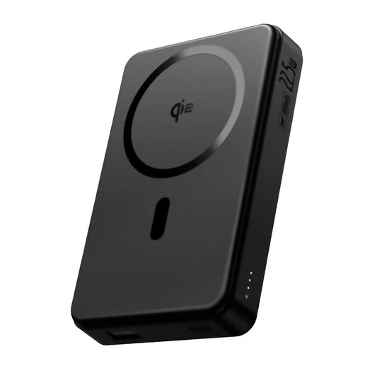 Zunanja brezžična baterija Baseus Airpow2 Qi2, 10000mAh, 22.5W, QC + PD + FQI, 1 x QI - 1 x USB-A - 1 x USB-C, Črna P10080000123-00