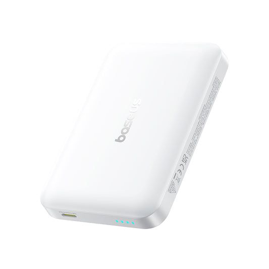 Brezžična zunanja baterija Baseus EnerFill FM11, 10000mAh, 30W, PD + FQI, 1 x QI - 1 x USB-C, Bela