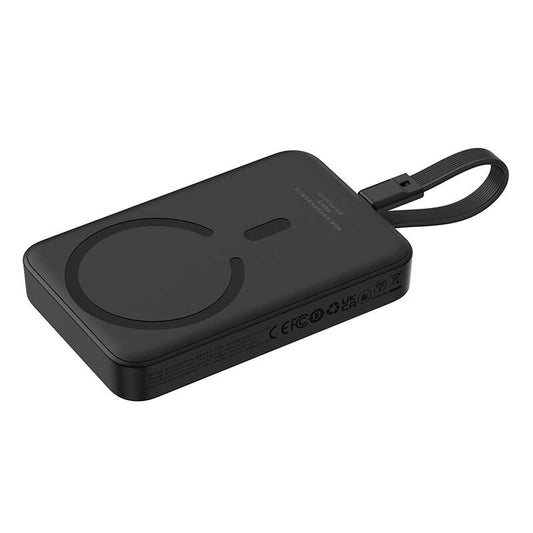Zunanja baterija Baseus Magnetic Mini, brezžična, 10000mAh, 30W, PD + FQI, 1 x QI - 2 x USB-C, črna P1002210B113-00