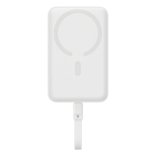Zunanja baterija Baseus Magnetic Mini, brezžična, 10000mAh, 30W, PD + FQI, 1 x QI - 2 x USB-C, bela P1002210B223-00