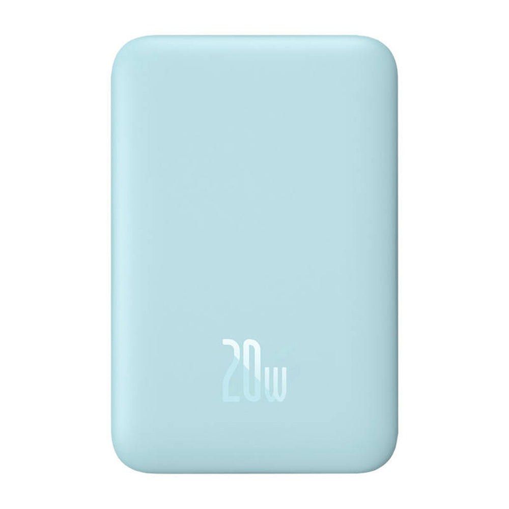 Zunanja baterija Wireless Baseus Magnetic Mini, 10000mAh, 20W, PD + FQI, 1 x QI - 1 x USB-C, Modra PPCX110103