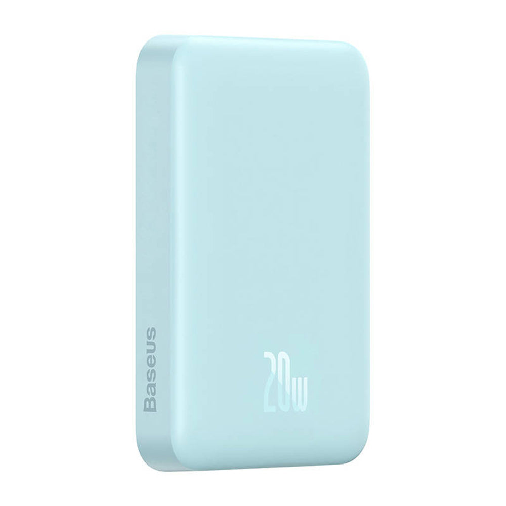 Zunanja baterija Wireless Baseus Magnetic Mini, 10000mAh, 20W, PD + FQI, 1 x QI - 1 x USB-C, Modra PPCX110103