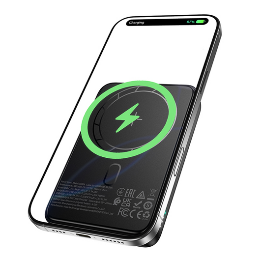 Zunanja brezžična baterija Borofone BJ82A Dawn, 10000mAh, 22.5W, QC + PD + FQI, 1 x QI - 1 x USB-A - 1 x USB-C, Črna