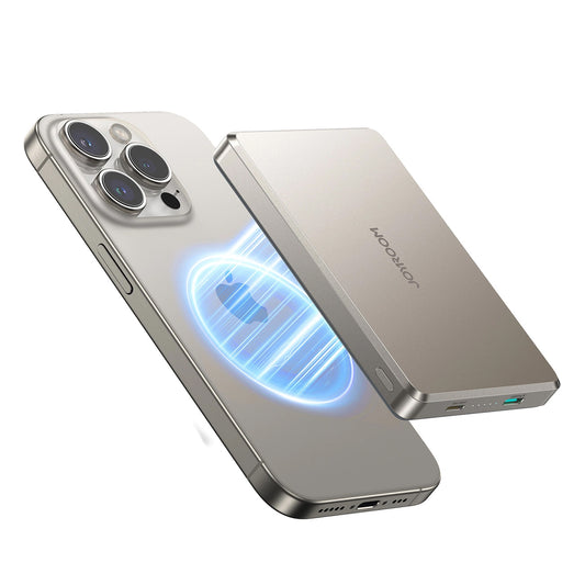 Zunanja baterija Joyroom JR-PBM08 Pro, 10000mAh, 20W, PD + FQI, 1 x QI - 1 x USB-C, Bež