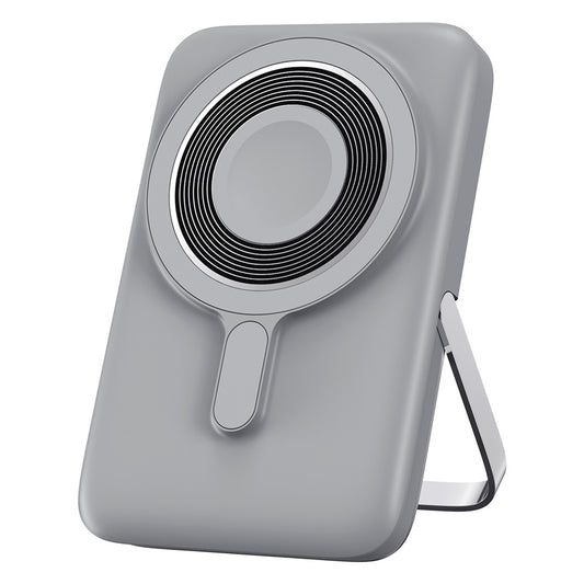 Zunanja brezžična baterija WiWu Wi-P018, 10000mAh, 20W, PD + FQI, 1 x QI - 1 x USB-C, Siva