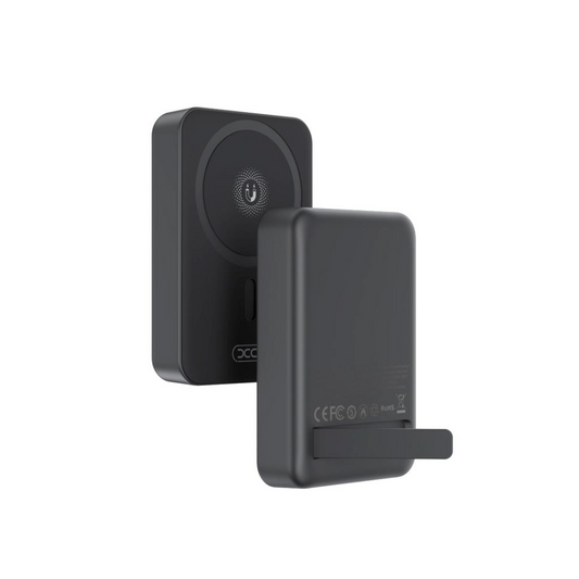 Brezžična zunanja baterija XO Design PR231, 10000mAh, 20W, PD + FQI, 1 x QI - 1 x USB-C, Črna, Ponovno zaprta