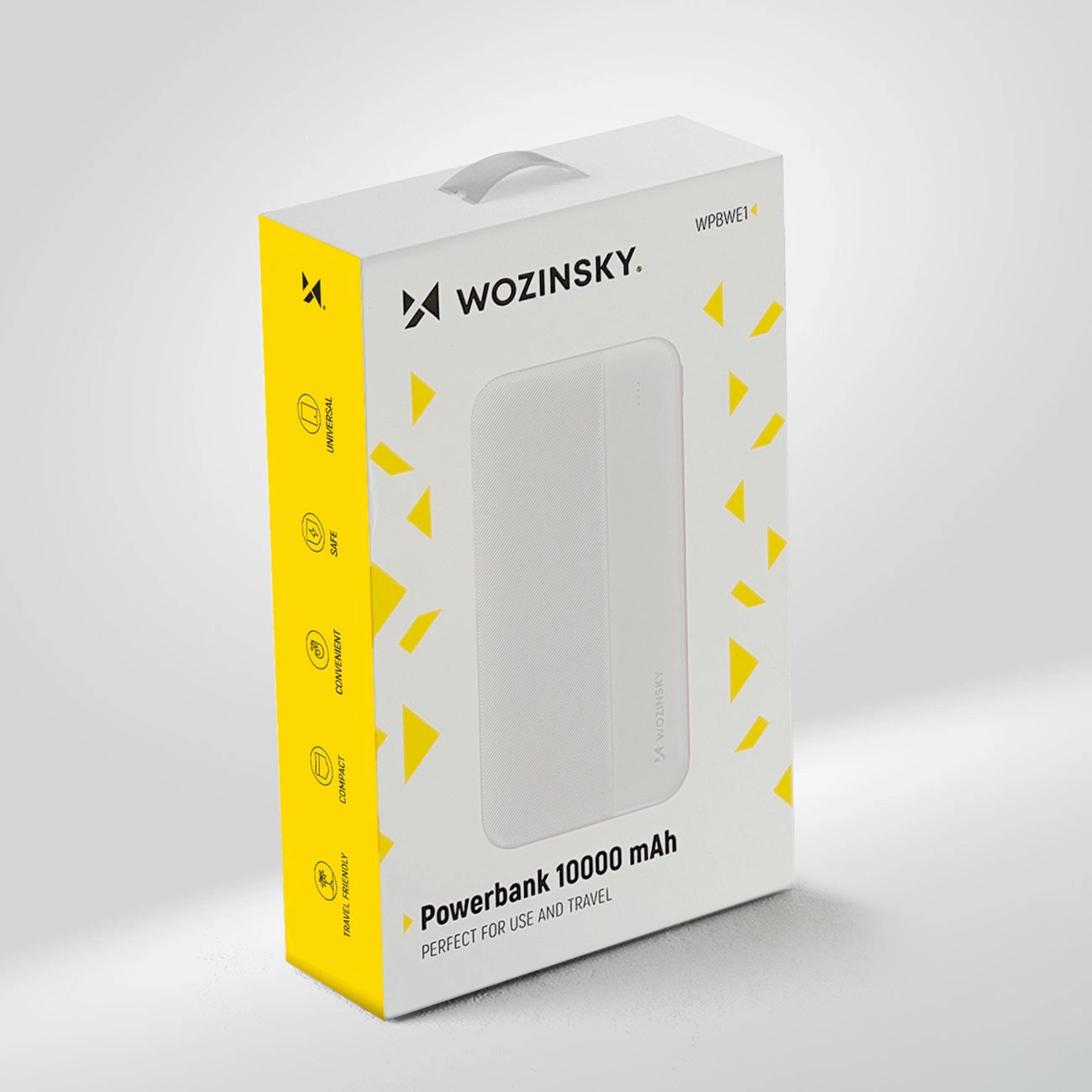 External Battery WZK WPBWE1, 10000mAh, 10W, 2 x USB-A, White