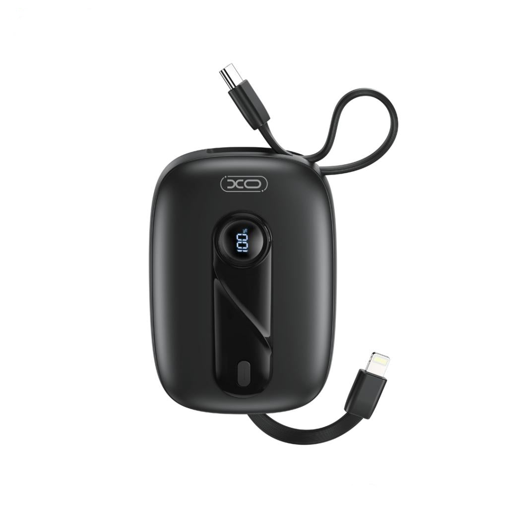 Zunanja baterija XO Design PR246, 10000mAh, 22.5W, PD, 1 x Lightning - 2 x USB-C, Črna