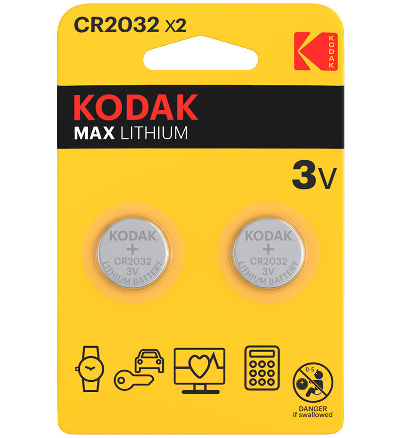 Baterija Kodak Max, CR2032, Set 2 kosa