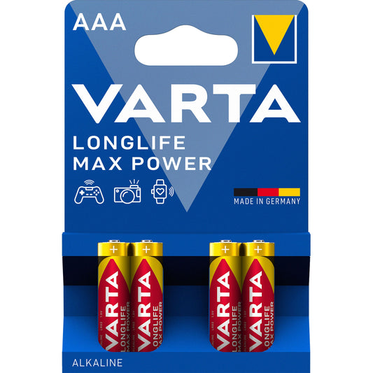 Varta Longlife Max Power Max Power 4703 batteries, AAA / LR3, Set 4 pieces 04703101404
