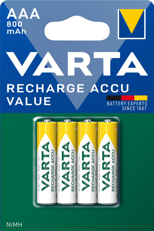 Varta Professional akumulatorska baterija, AAA / LR3, 800 mAh, komplet 4 kosov