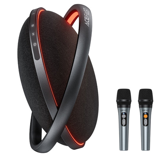 Bluetooth zvočnik Acefast Karaoke K5 Max, 350W, TWS, RGB, vodoodporen, črn