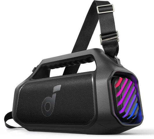 Prenosni Bluetooth zvočnik Anker SoundCore Boom 2 Plus Nova različica, 140W, TWS, RGB, vodoodporen, črn A3134012