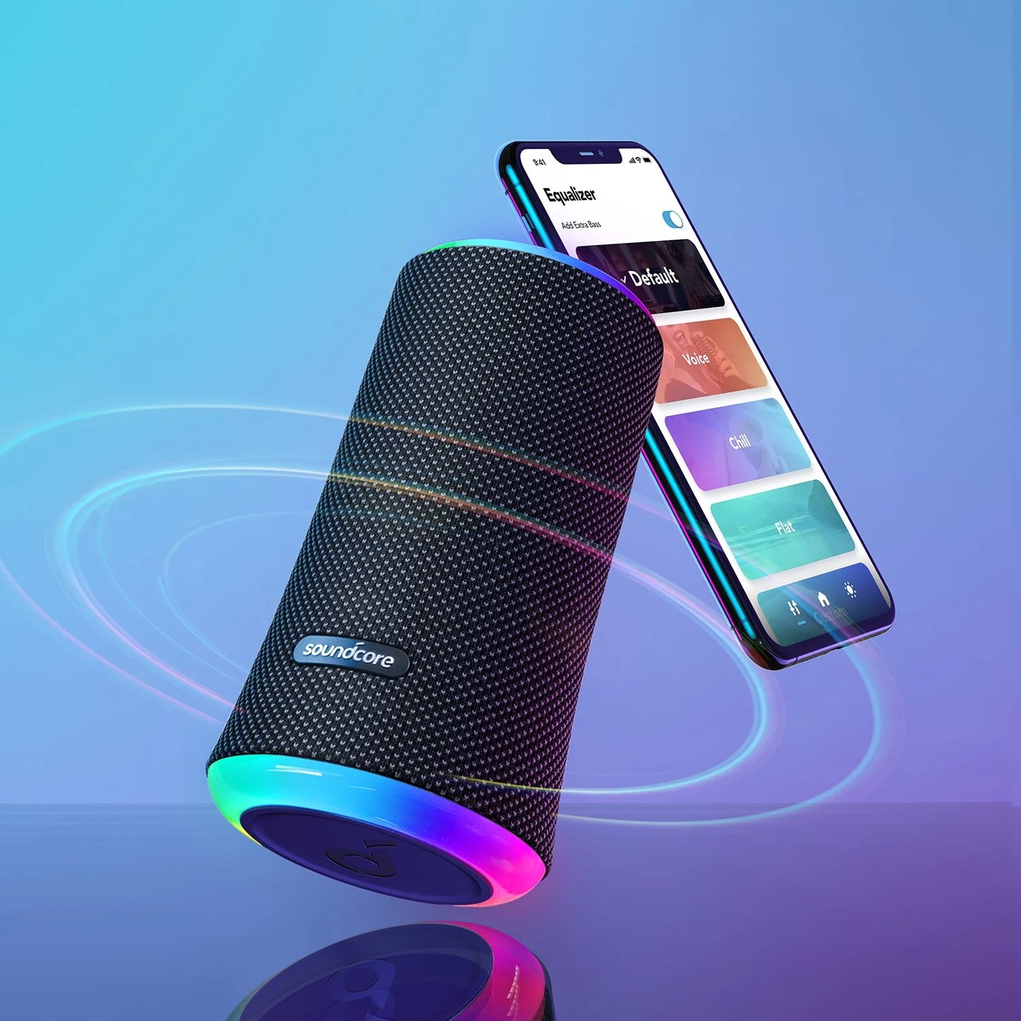 Bluetooth zvočnik Anker SoundCore Flare 2, 20W, RGB, vodoodporen, črn A3165G11