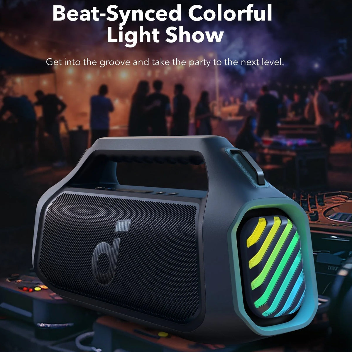 Prenosni Bluetooth zvočnik Anker SoundCore Boom 2 Plus, 140W, TWS, RGB, vodoodporen, modra A3134031