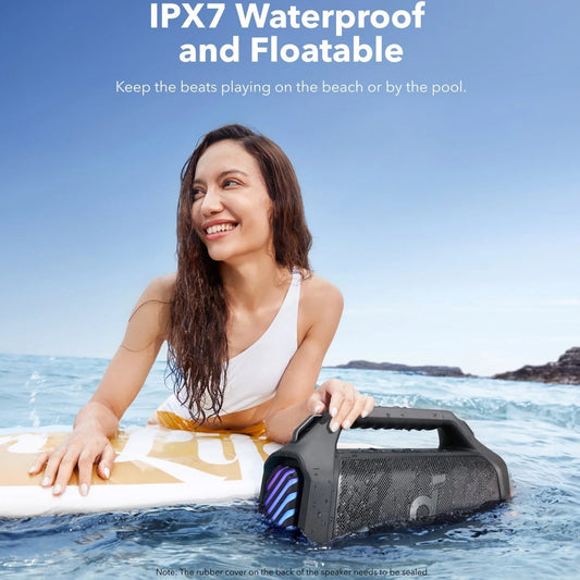 Prenosni Bluetooth zvočnik Anker SoundCore Boom 2 Plus, 140W, TWS, RGB, vodoodporen, črn A3134011