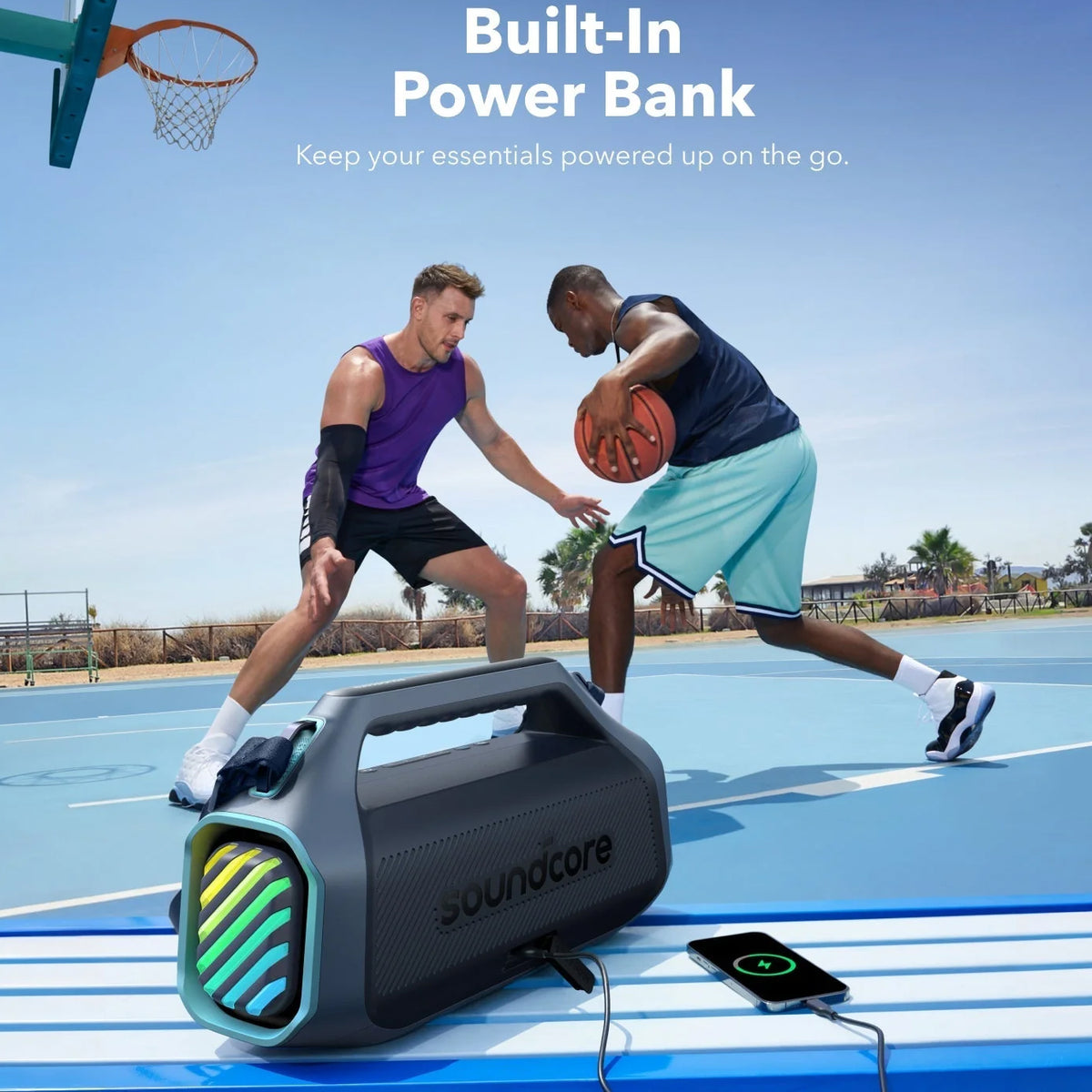Prenosni Bluetooth zvočnik Anker SoundCore Boom 2 Plus, 140W, TWS, RGB, vodoodporen, modra A3134031