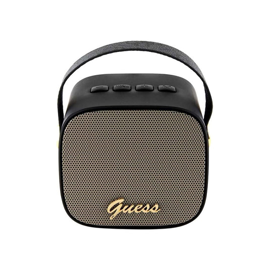 Prenosni Bluetooth zvočnik Guess 4G Script Logo, 5W, črn