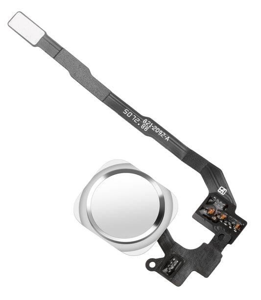 Apple iPhone SE (2016) / 5s Menu Button Assembly, with band, Silver