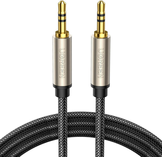 Zvočni kabel 3,5 mm - 3,5 mm UGREEN AV125, 2 m, siva