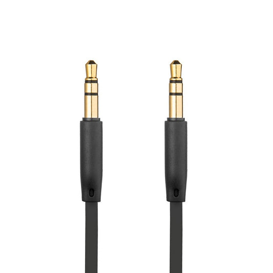 Audio kabel 3.5mm - 3.5mm Fixed, 1m, črn