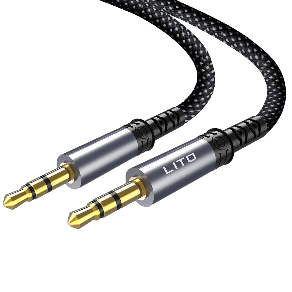 Avdio kabel 3.5mm - 3.5mm Lito LA01D, 1m, črn
