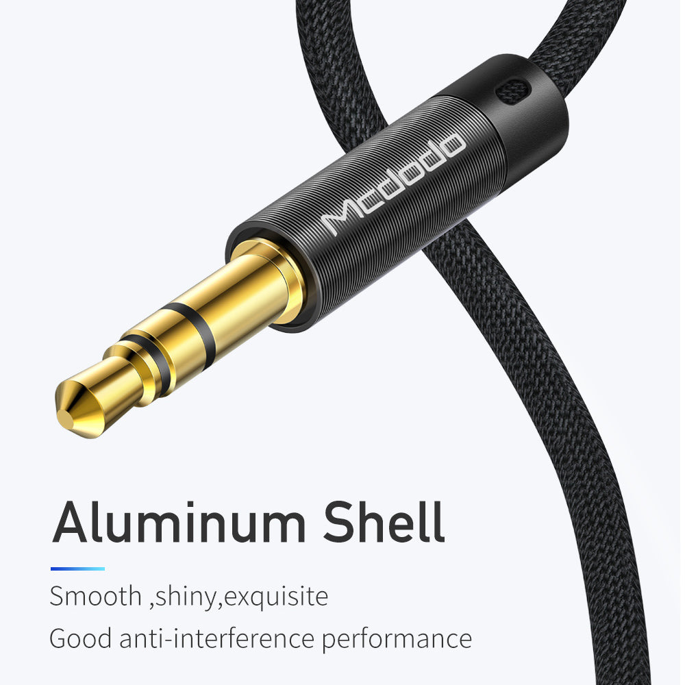Audio kabel 3.5mm - 3.5mm McDodo CA-6640, 1.2m, črn