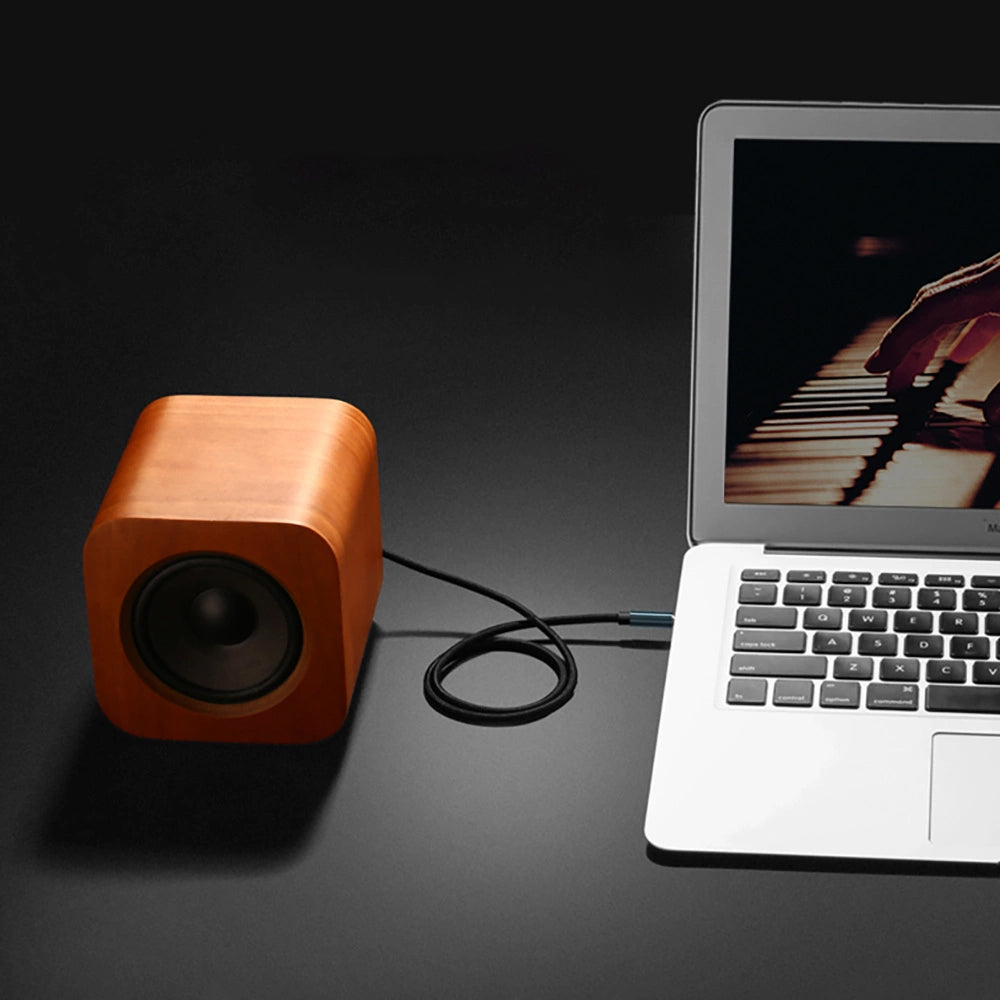 Audio kabel 3.5mm - 3.5mm UGREEN AV112 Angled, 1m, Modra