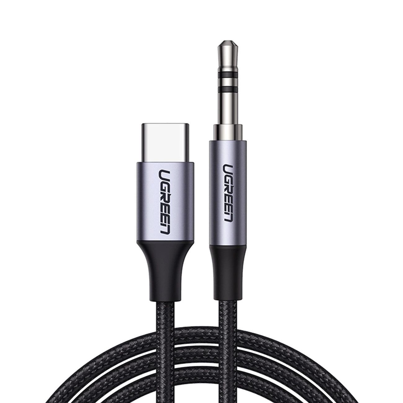 Audio kabel USB-C - 3.5mm UGREEN AV143, 1m, Siv