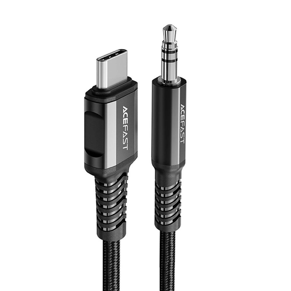 Avdio kabel USB-C - 3.5mm Acefast C1-08, 1.2m, črn
