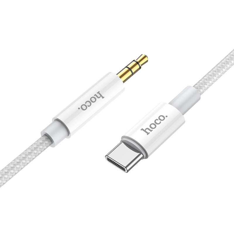 Avdio kabel USB-C - 3.5mm HOCO UPA19, 1m, Srebrn