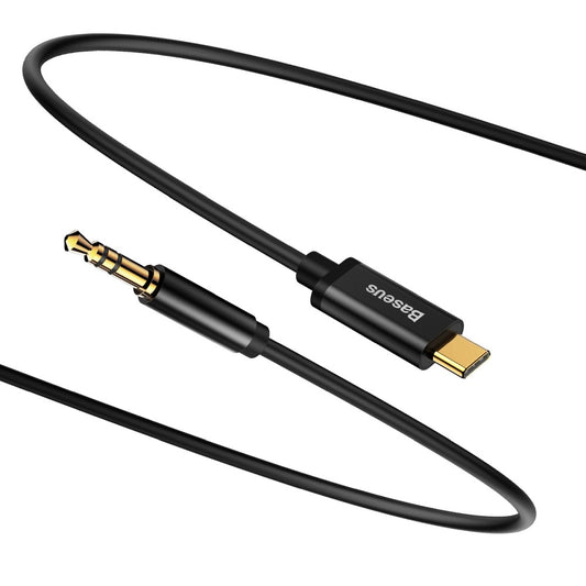 Zvočni kabel USB-C - 3,5 mm Baseus Yiven Yiven M01, 1,2 m, črn CAM01-01
