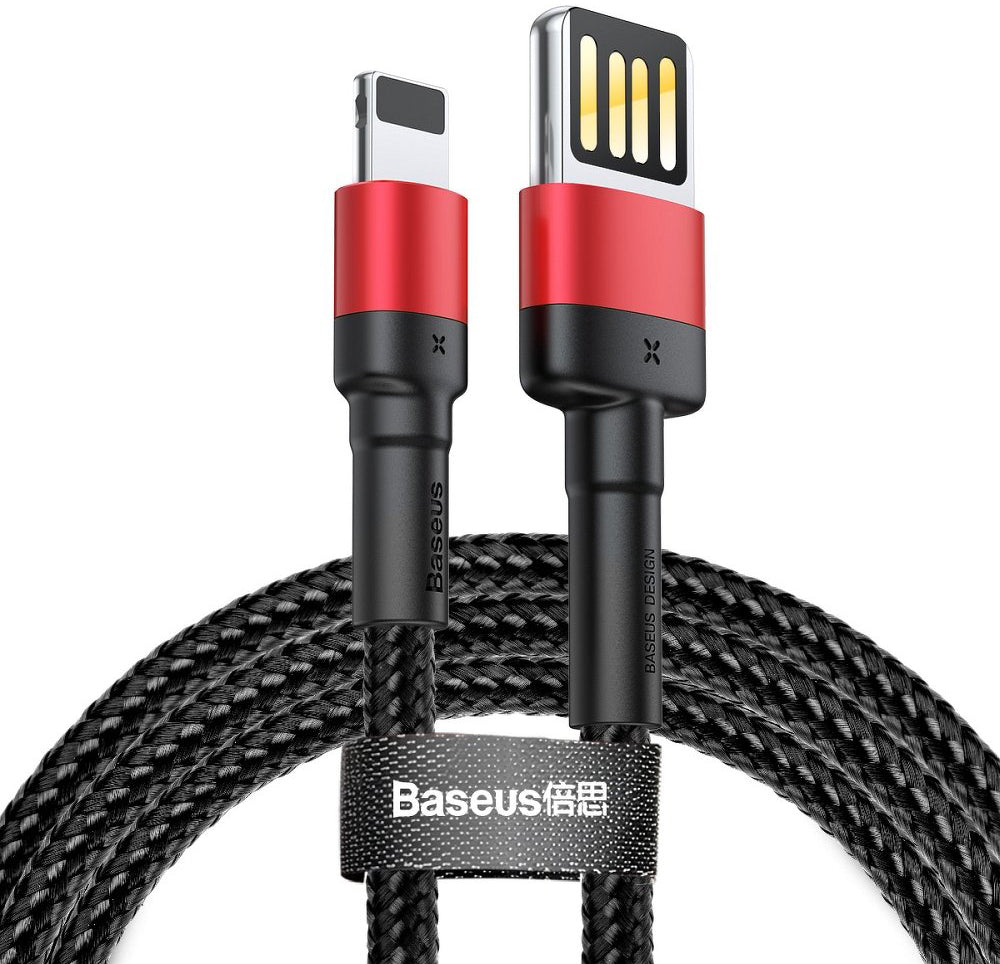 Kabel za podatke in polnjenje USB-A - Lightning Baseus Cafule Special Edition, 18W, 1m, rdeč CALKLF-G91
