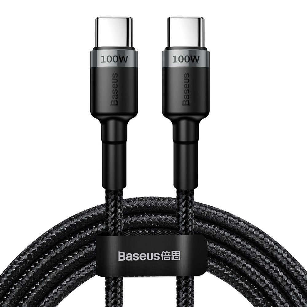 USB-C podatkovni in polnilni kabel - USB-C Baseus Cafule, 100W, 2m, siva CATKLF-ALG1