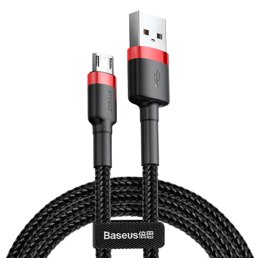 Podatkovni in polnilni kabel USB-A - microUSB Baseus Cafule, 18 W, 1 m, rdeč CAMKLF-B91