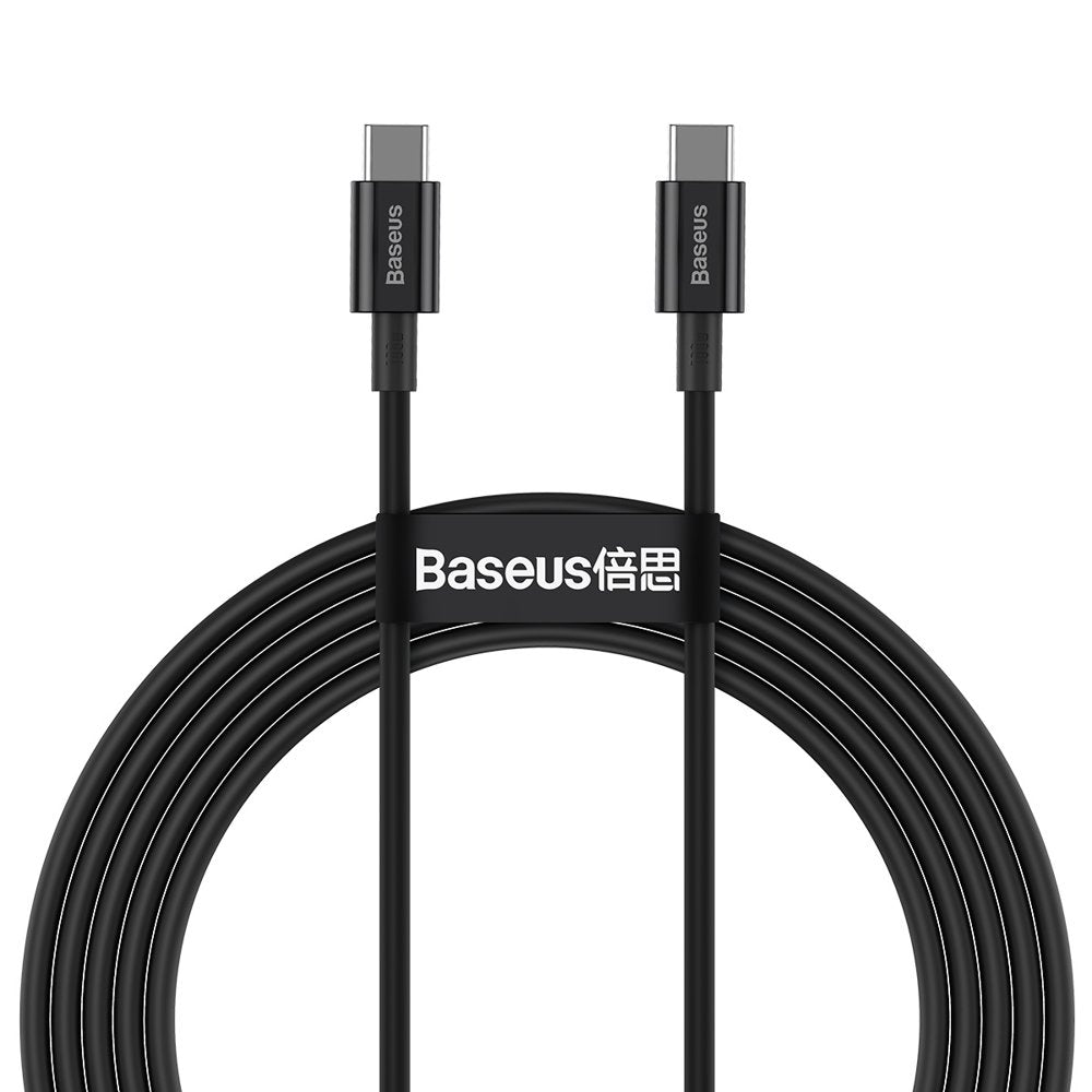 USB-C podatkovni in polnilni kabel - USB-C Baseus Superior Series, 100W, 1m, črn CATYS-B01