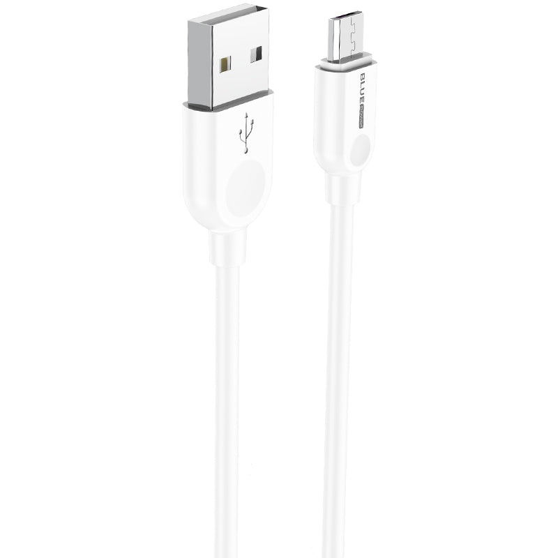 Podatkovni in polnilni kabel USB-A - microUSB BLUE Power BM2BX14 LinkJet, 18W, 2m, bel