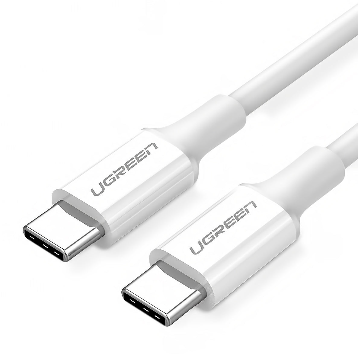 Podatkovni in polnilni kabel USB-C - USB-C UGREEN US264, 60 W, 1 m, bel