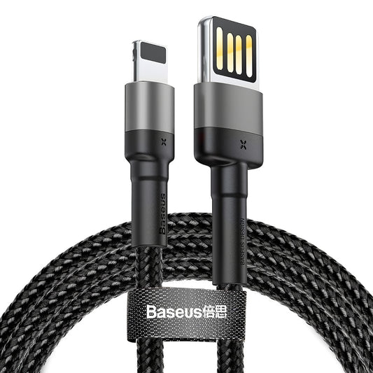 Podatkovni in polnilni kabel USB-A - Lightning Baseus Cafule, 18 W, 2 m, siv CALKLF-HG1