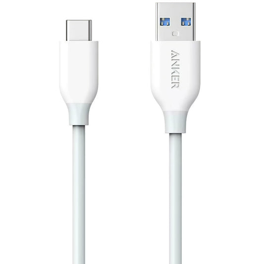 Anker PowerLine podatkovni in polnilni kabel USB-A na USB-C, 18 W, 0,9 m, bel A8163021