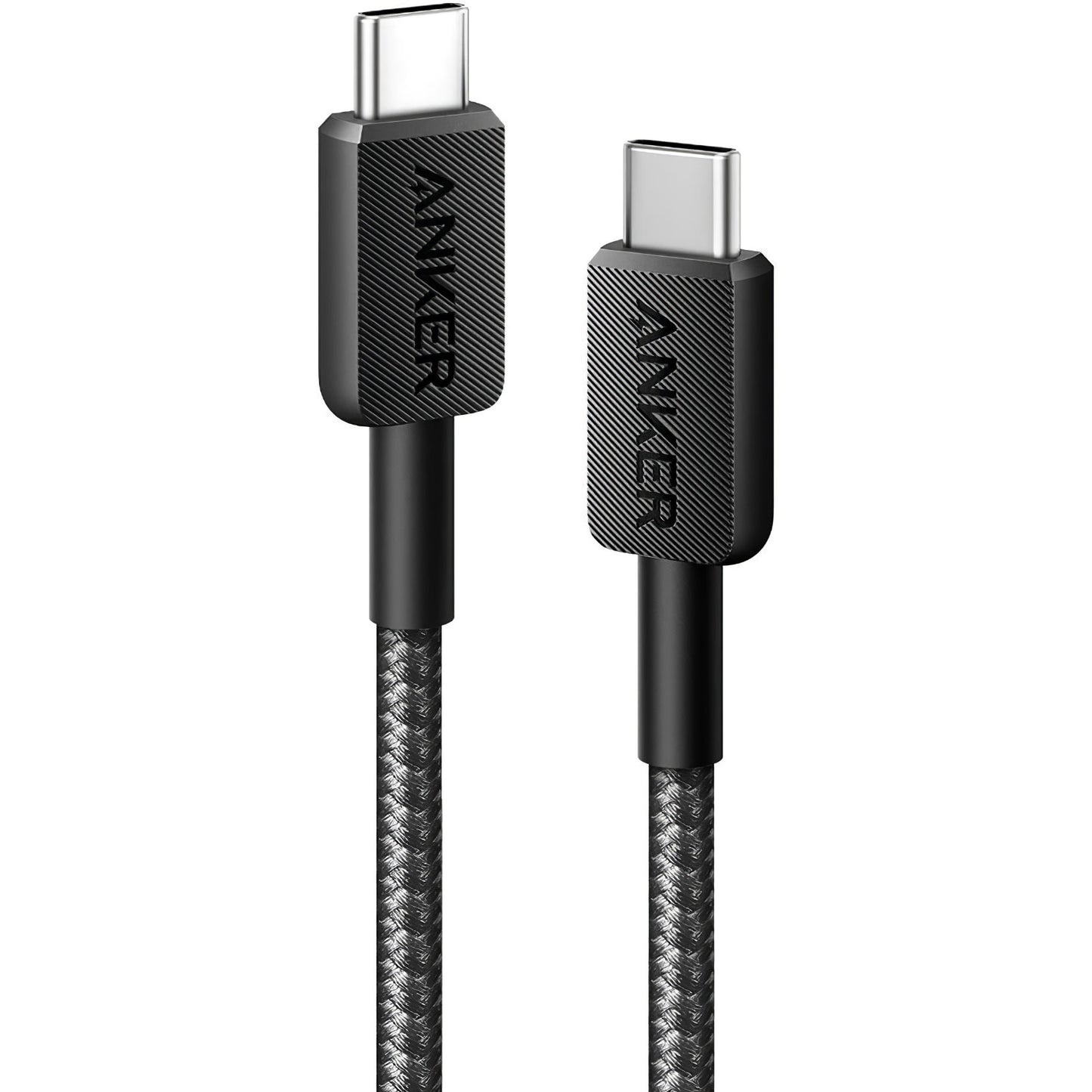 Kabel za prenos podatkov in polnjenje USB-C - USB-C Anker 322, 60W, 0.9m, črn A81F5G11