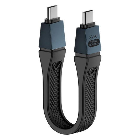 Kabel za podatke in polnjenje USB-C - USB-C OEM 8K Video, 240W, 0.13m, črn
