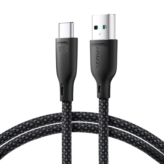 Kabel za podatke in polnjenje USB-A - USB-C Joyroom Multi-Color S-A34, 100W, 1m, črn