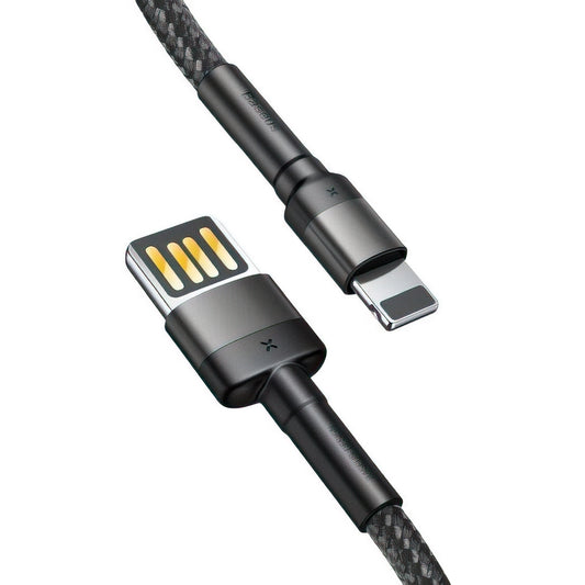Kabel za podatke in polnjenje USB-A - Lightning Baseus Cafule Special Edition, 18W, 1m, siv CALKLF-GG1