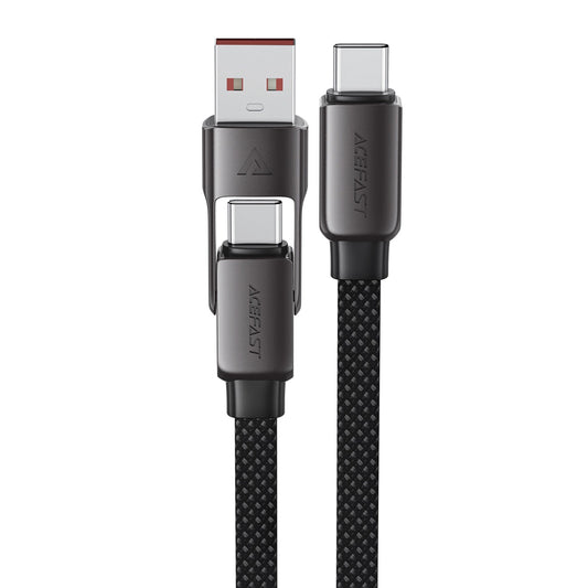 Kabel za podatke in polnjenje USB-C - USB-A / USB-C Acefast C13-05, 60W, 0.2m, črn