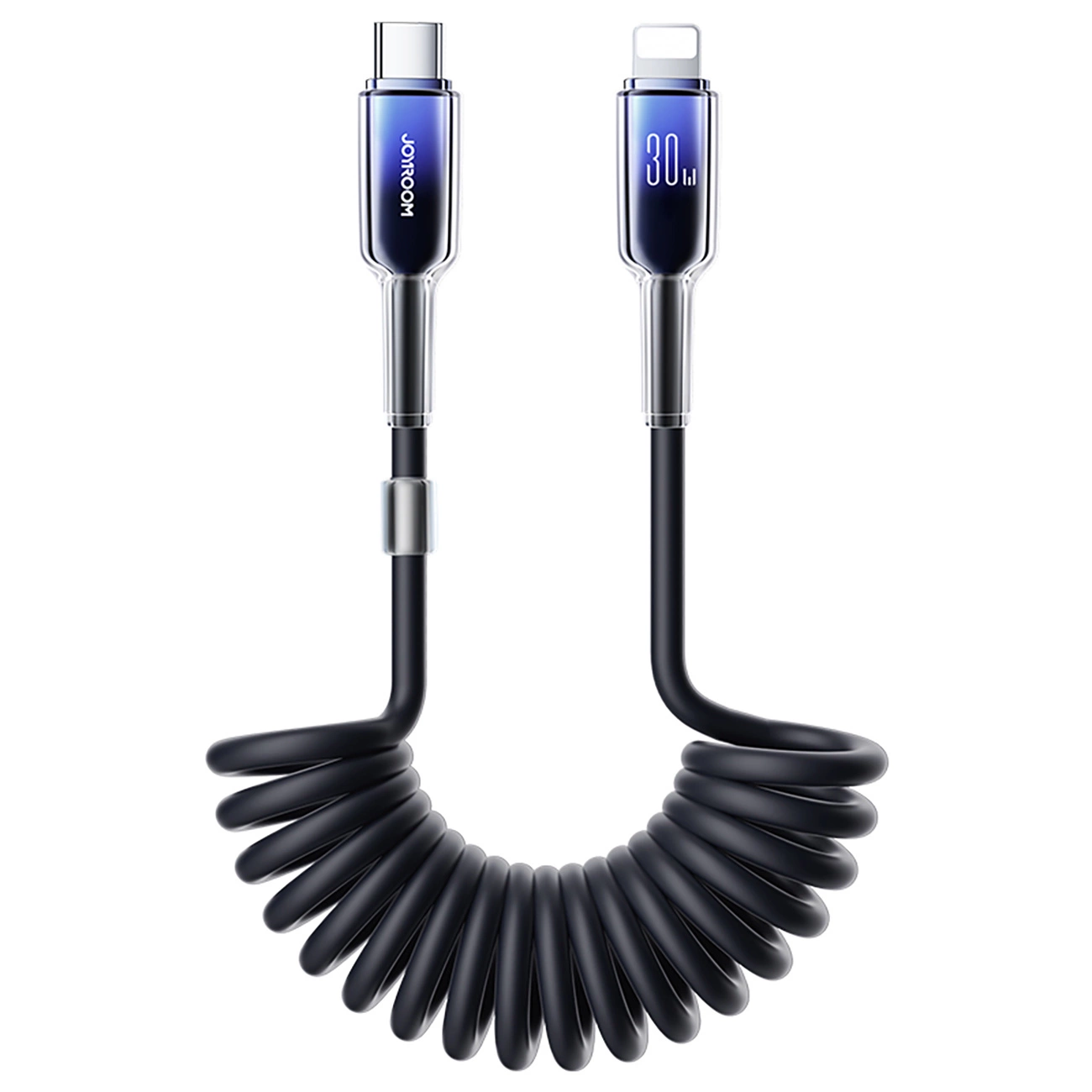 Kabel za podatke in polnjenje USB-C - Lightning Joyroom S-A43 Crystal, 30W, 1.5m, črn